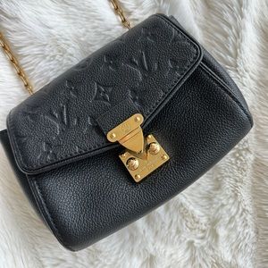 Louis Vuitton Saint Germain BB Monogram Empreinte Black Noir Leather